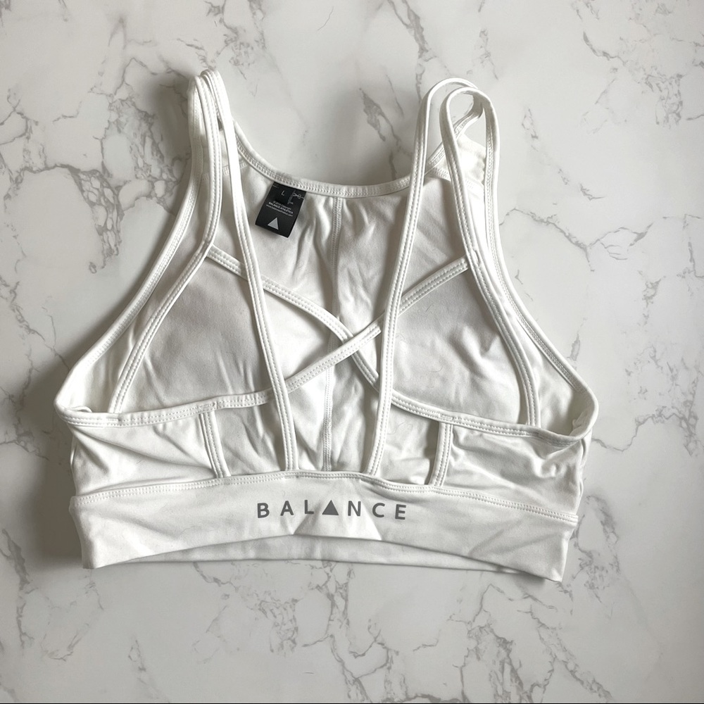 Balance Athletica - Harmony Sports Bra White - L